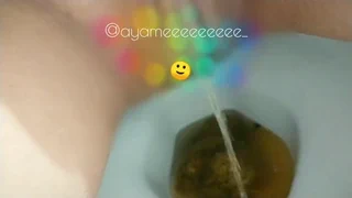 割とドバー！と出たやつ置いときますね???? おしっこを触ろうとするお客様の手が映ってます???? #先日のうんち遊び  ハードル下げる為にしょぼうんちも撮りたい????
